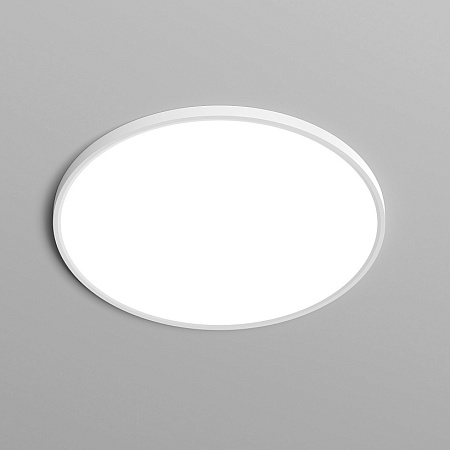 DK6524-WH Накладной светильник THIN, IP40, 50W, 3000K/4000K/6500K, переключатель цветовой температуры на корпусе, белый, полимер - фото