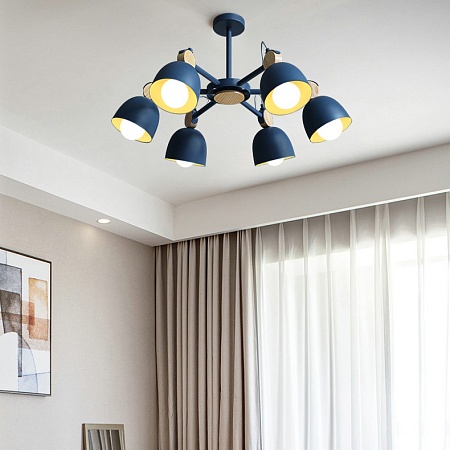 Потолочная Люстр На Штанге Rolla 8 Blueice Imperiumloft 178076-26 - фото