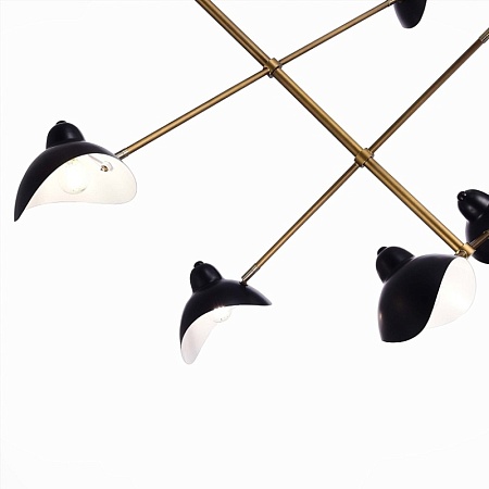 Люстра подвесная ST-Luce Античная бронза/Черный E14 6*60W SL1801.303.06 - фото