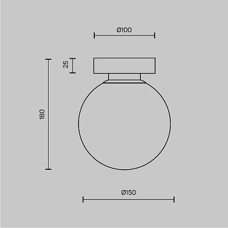 Настенный светильник (бра) Maytoni Basic form MOD321WL-01B - фото