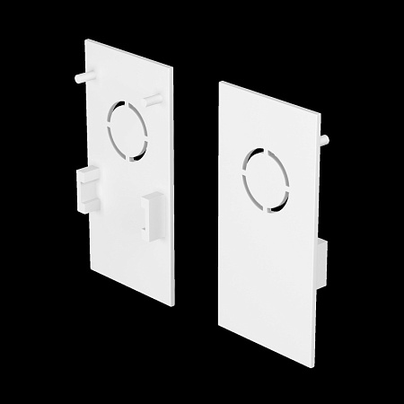 Заглушки к накладному шинопроводу Exility 2шт белый - фото