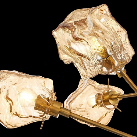 Люстра потолочная ST-Luce Латунь/Янтарный E14 6*40W SL1175.302.06 - фото