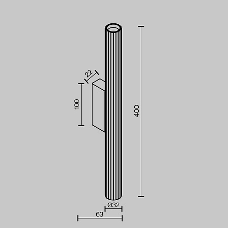 Настенный светильник (бра) Technical C082WL-12W2.7K-B - фото