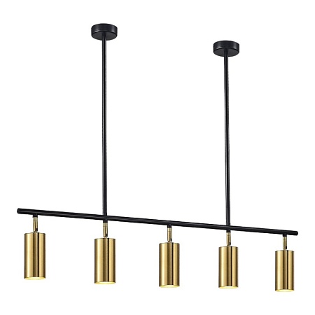 Светильник подвесной ST-Luce Черный/Латунь GU10 5*5W 4000K SL1206.413.05 - фото