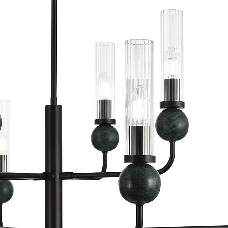 Светильник подвесной ST-Luce черный/прозрачный E14 8*40W SL1244.403.08 - фото