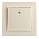 Переключатель 1-клавишный STEKKER  PSW10-9005-02, 250В, 10А, серия Эрна, слоновая кость - фото