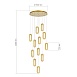 Светильник подвесной ST-Luce Золотистый/Золотистый, Прозрачный LED 12*9W 3000K SL6506.203.12 - фото
