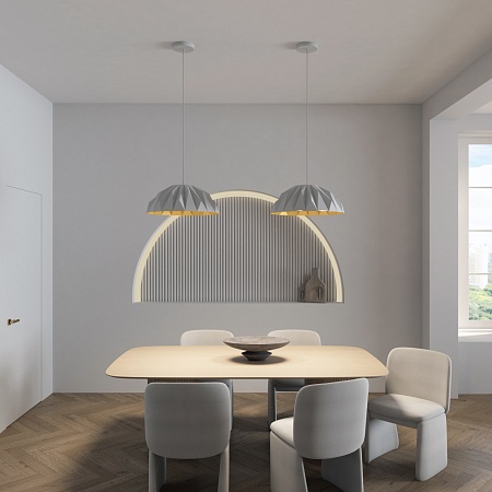 Потолочный подвесной светильник Denkirs DK6655-WH+SG - фото