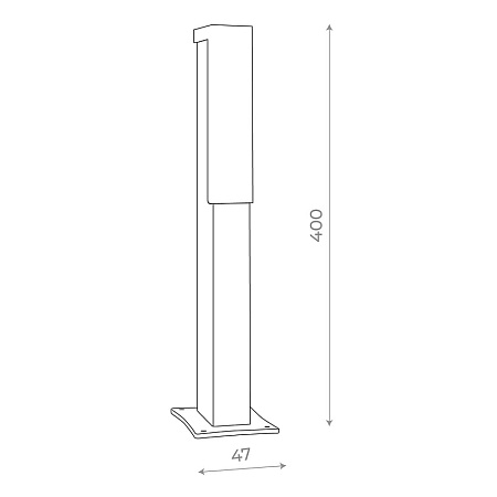 Светильник уличный наземный ST-Luce Черный/Белый LED 1*6W 4000K SL096.405.02 - фото