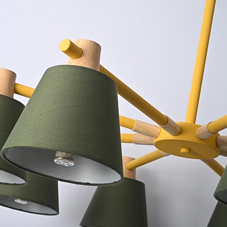 Потолочная Люстра На Штанге Natura A Green 8 Imperiumloft 177994-26 - фото