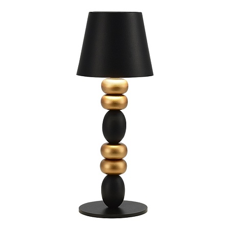 Прикроватная лампа ST-Luce Черный, Золотистый/Черный LED 1*3W 3000-6000K SL1011.414.01 - фото