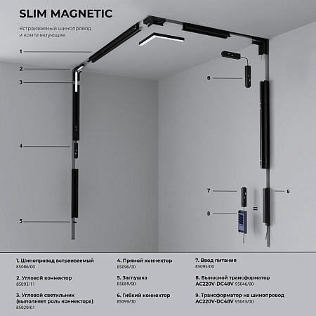 Ввод питания Slim Magnetic белый 85095/00 - фото