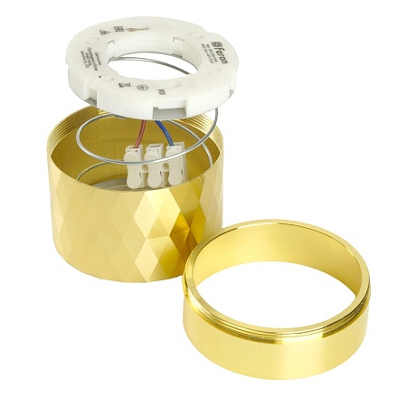 Светильник потолочный Feron HL388 Barrel PRISM GX53 12W 230V, золото - фото