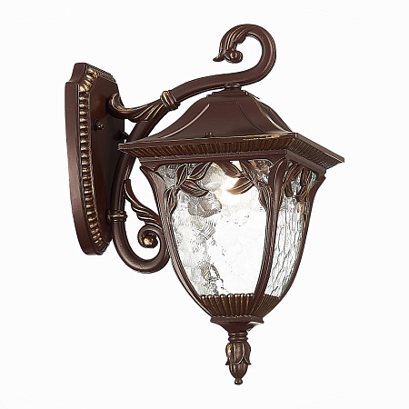 Светильник уличный настенный ST-Luce Кофейный/Кофейный, Прозрачный E27 1*60W SL083.701.01 - фото