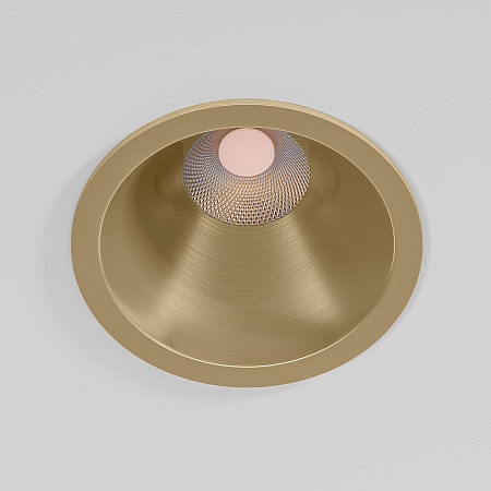 Светильник встраиваемый светодиодный Forte 15W 4000K латунь 25071/LED Elektrostandard - фото