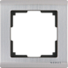 Рамка из металла на 1 пост Metallic глянцевый никель WL02-Frame-01 - фото