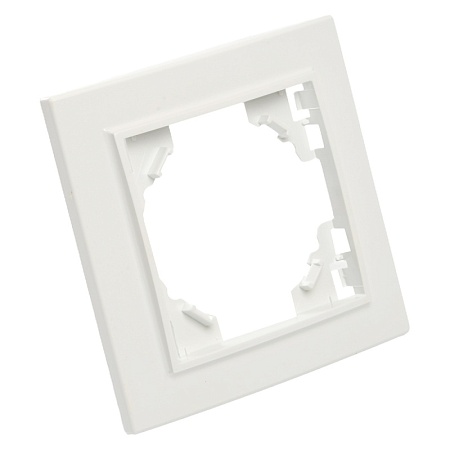 Рамка 1-местная STEKKER, PFR00-9001-01, серия Эрна, белый - фото