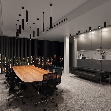 Накладной точечный светильник DLR021 9W 4200K черный матовый Elektrostandard - фото