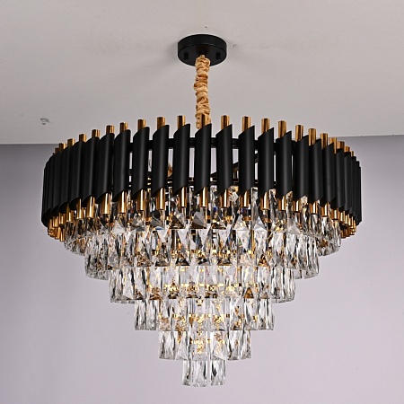 Подвесная Люстра Empire Black Chandelier Crystal D 70 Imperiumloft 147701-22 - фото