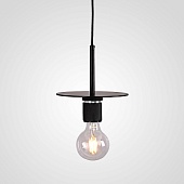 Подвесной Светильник Rh Utilitaire Disk Shade Pendant Black Imperiumloft 123642-22