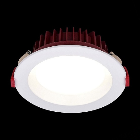 Св-к встр. Белый LED 1*7W 3000K 560Lm Ra80 100° IP44 D115xH47 100-240VV ST752.538.07 - фото