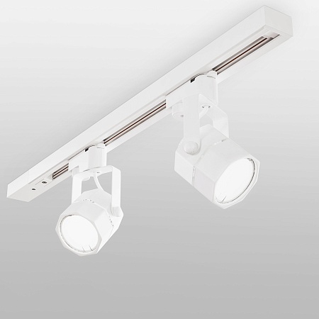 Трековый светильник для однофазного шинопровода Robi GU10 Белый MRL 1004 Elektrostandard - фото