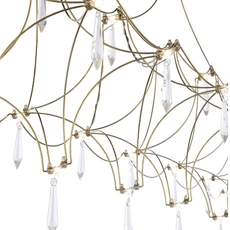 Светильник подвесной ST-Luce Золотистый/Прозрачный LED 1*23W 4000K SL6603.203.23 - фото