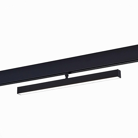 Магнитный трековый светильник Черный LED 1*12W 4000K 750Lm Ra>90 120° IP20 L405xW22,5xH ST802.446.12 - фото