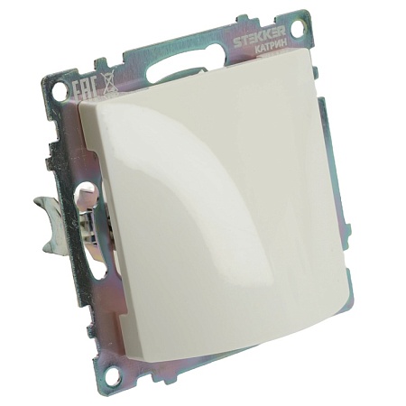 Кабельный вывод (механизм), STEKKER, серия Катрин, белый, GLS00-7116-01 - фото