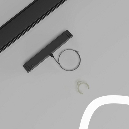 Коннектор для шинопровода черный Full light Slim Magnetic 85102/00 - фото