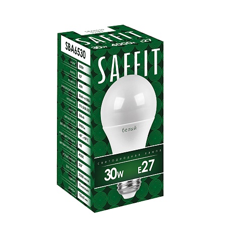 Лампа светодиодная SAFFIT SBA6530 Шар E27 30W 230V 2700K - фото