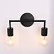 Бра Rh Utilitaire Double Sconce Black Imperiumloft 123263-22 - фото