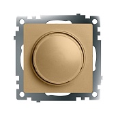 Выключатель диммирующий TRIAC (механизм), STEKKER, 250В, 500W, серия Катрин, золото, GLS10-7106-08