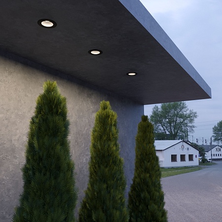 Встраиваемый точечный светильник 35128/U черный Elektrostandard - фото