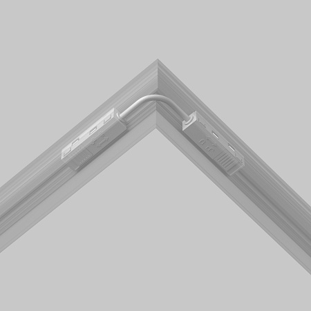 Коннектор питания угловой 15см Exility белый - фото