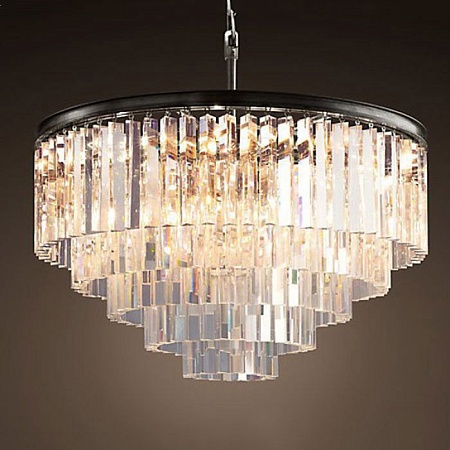 Люстра Rh 1920S Odeon Clear Glass Fringe Chandelier D80 Imperiumloft 73479-22 - фото