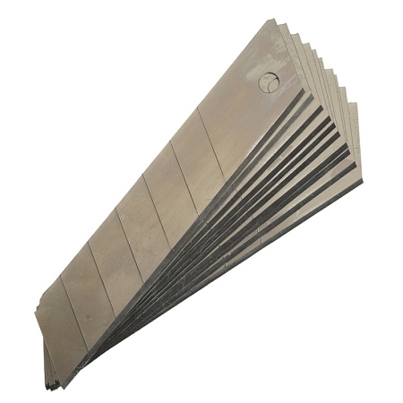 Сменные лезвия для канцелярских ножей, блистер, 25 мм, 10 шт, STEKKER CBK-25 - фото