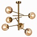 Светильник потолочный Латунь/Коньячный E27 6*60W SLE1099-312-06 - фото
