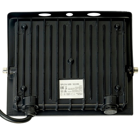 Светодиодный прожектор SAFFIT SFL51-100 IP65 100W 6500K черный - фото