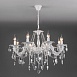Потолочный светильник Eurosvet 10108/8 белый/прозрачный хрусталь Strotskis - фото