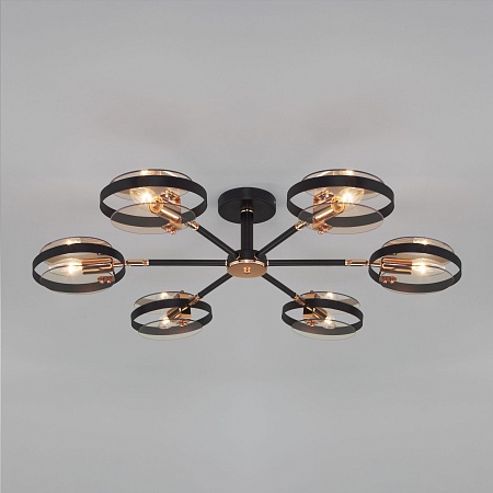 Потолочный светильник Eurosvet 70121/6 черный - фото