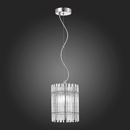Люстра подвесная ST-Luce Никель/Прозрачный E14 1*40W SL1656.103.01 - фото