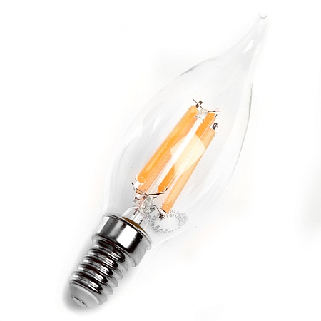 Лампа светодиодная Feron LB-718 Свеча на ветру E14 15W 230V 2700K - фото