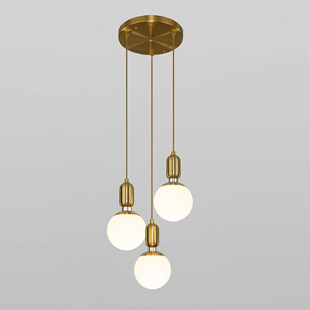 Подвесной акцентный светильник Eurosvet 50151/3 латунь - фото