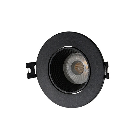 DK3061-BK Встраиваемый светильник, IP 20, 10 Вт, GU5.3, LED, черный/черный, пластик - фото