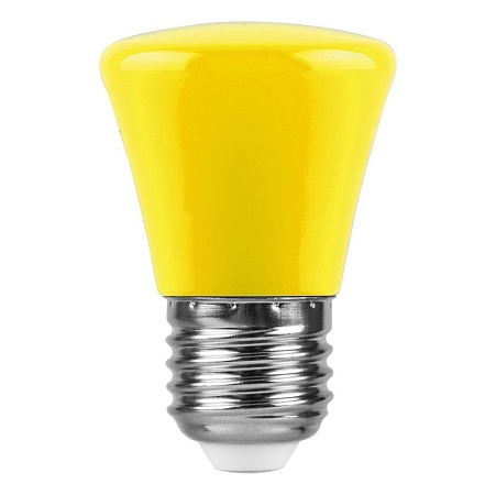 Лампа светодиодная Feron LB-372 Колокольчик E27 1W желтый - фото