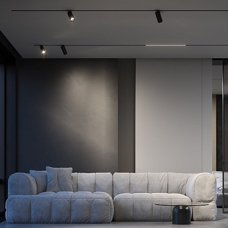 Slim Magnetic Трековый светильник 13W 4000K Kars черный 85524/01 Elektrostandard - фото