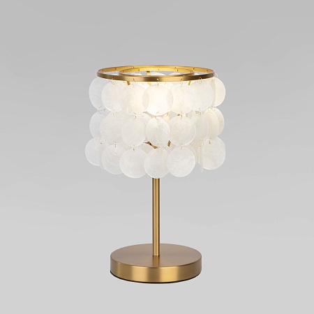 Настольный светильник Eurosvet 208101 латунь/перламутр - фото