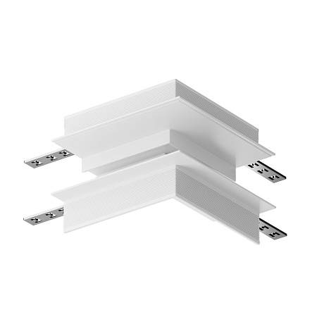 Коннектор угловой внешний Gravity встраиваемый белый - фото