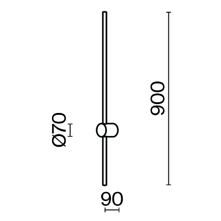 Настенный светильник (бра) Maytoni Light stick MOD237WL-L11B3K - фото